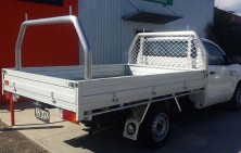Hilux Single Cab with Tray and Ladderack